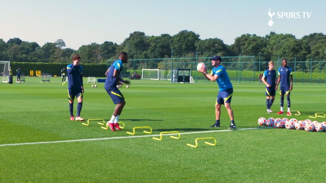 VIDEO: Emerson Royal's first training session at Spurs