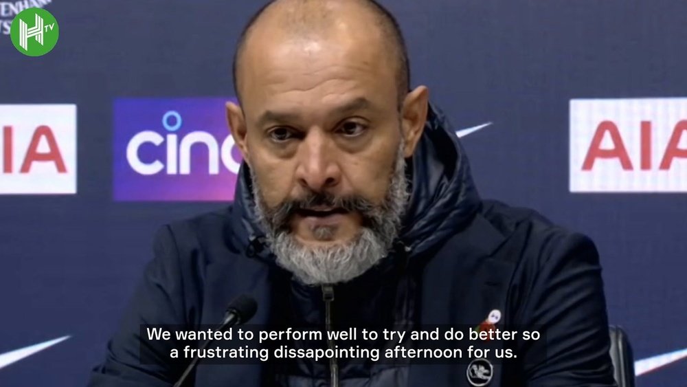 Nuno Espirito Santo understands supporters are unhappy with him. DUGOUT