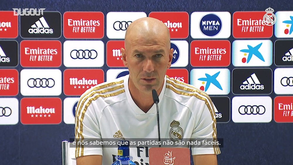 Zidane projetou um duro duelo contra o Alavés. DUGOUT