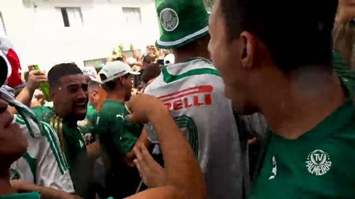 Torcida do Palmeiras faz festa com gol da classificação à final do Mundial