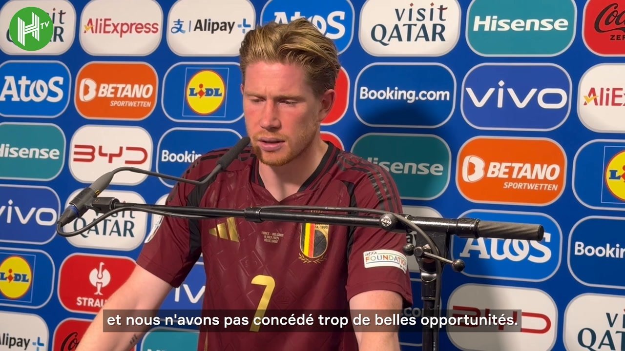 Kevin De Bruyne, milieu de terrain de la Belgique, a partagé son point de vue sur la défaite contre la France lors de l'Euro 2024