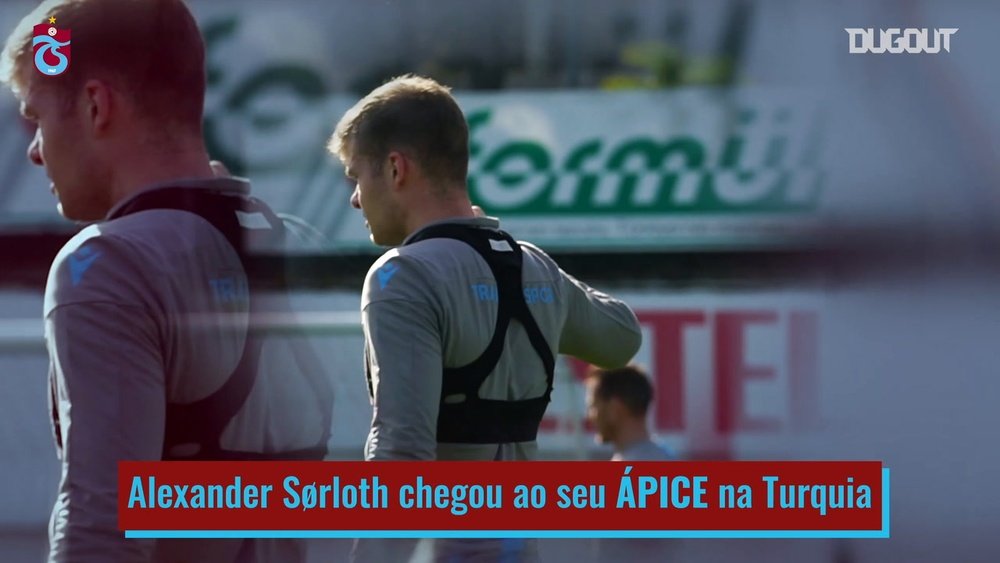 Alexander Sørloth, atacante norueguês de 24 anos, se consolidou no Trabzonspor. DUGOUT