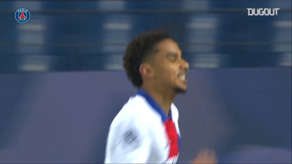 Colin Dagba scored in PSG's victory over Montpellier. DUGOUT