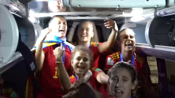 VÍDEO: la celebración de la Selección Española Femenina Sub 20 al ganar el Mundial