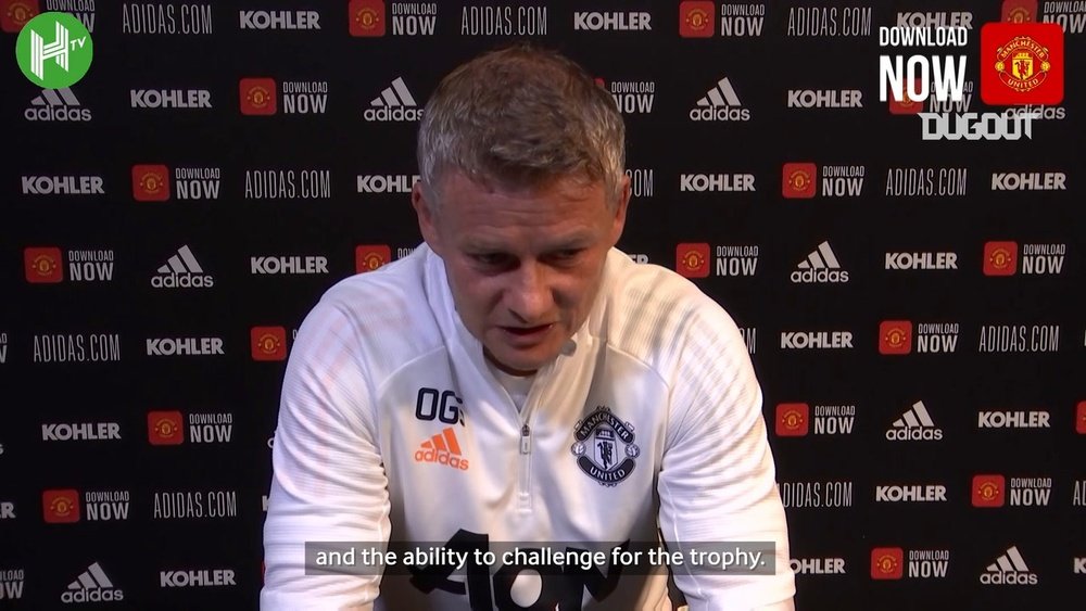 Ole spoke to the press. DUGOUT