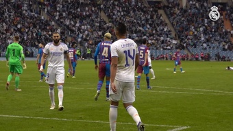 Federico Valverde got the winning goal for Real Madrid versus Barca. DUGOUT
