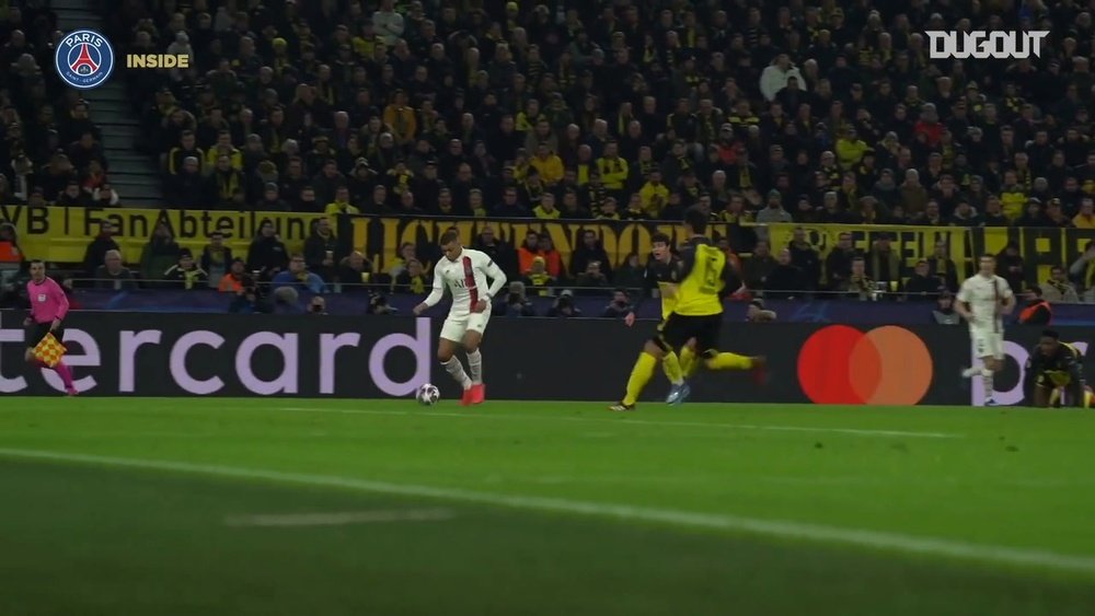 Paris Saint-Germain goals on the UCL round of 16 victory vs Dortmund. DUGOUT