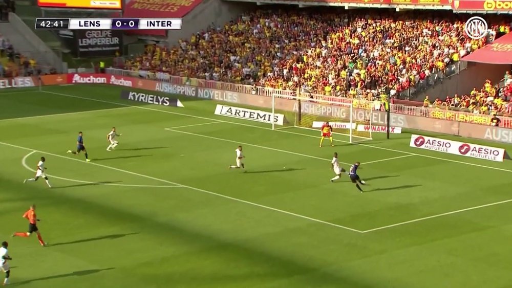 La victoire de Lens contre l'Inter Milan en amical .vidéo
