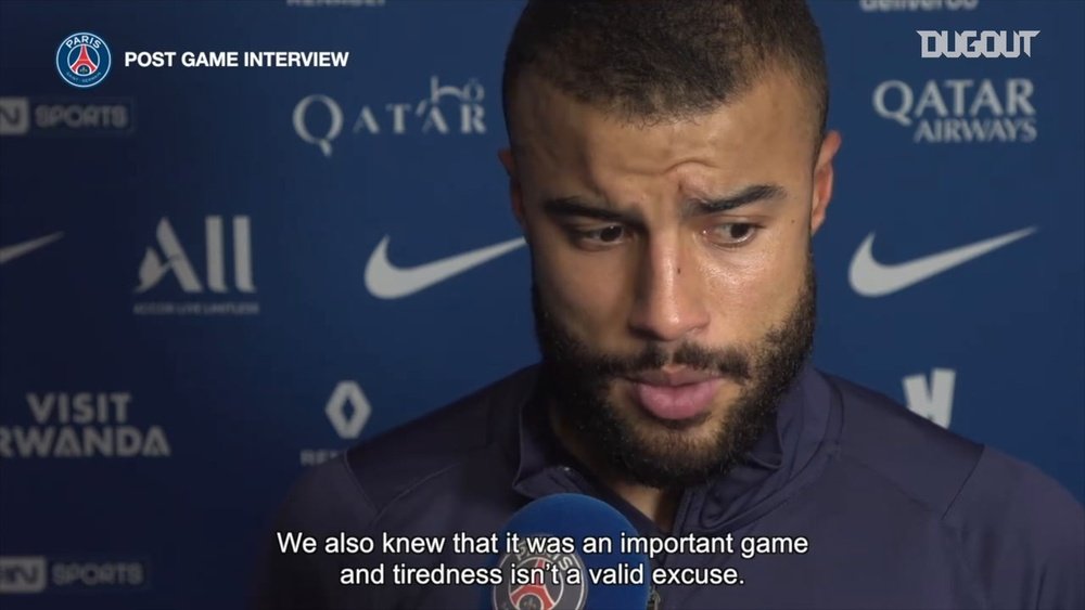 Rafinha's post-match reaction after the match against Olympique Lyonnais. DUGOUT