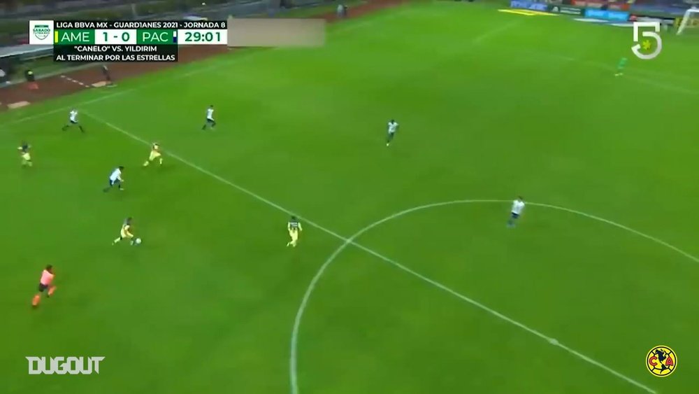 El impresionante gol de Richard Sánchez de medio campo ante Pachuca. Captura/DUGOUT
