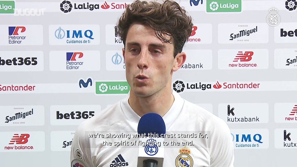 Alvaro Odriozola has not given up hope of winning the league. DUGOUT