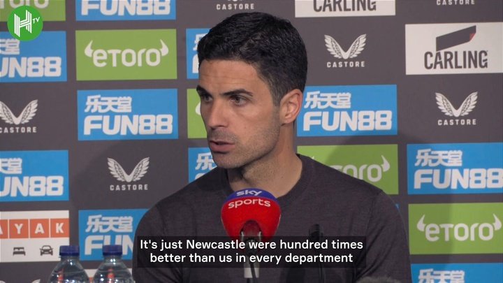 VIDEO: 'Newcastle fully deserved to win the match' - Arteta