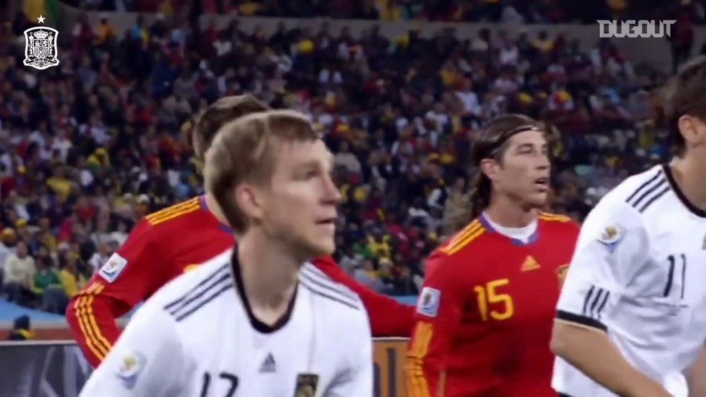 Puyol foi decisivo para a Espanha na Copa do Mundo de 2010. DUGOUT