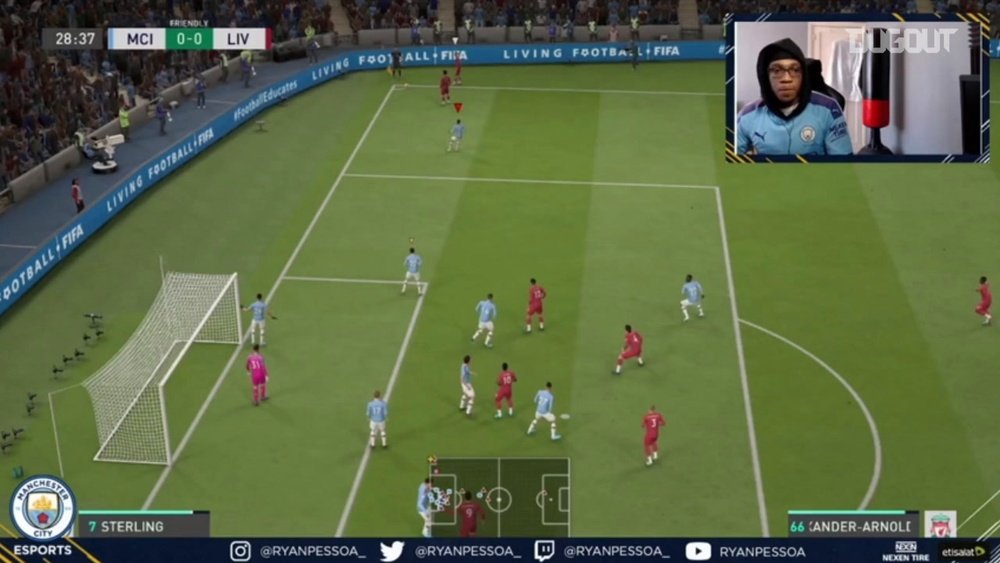 City played Liverpool at FIFA. DUGOUT