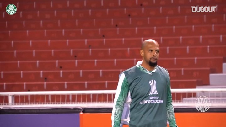 VIDEO: Felipe Melo leads Palmeiras' victory against IDV - behind the scenes