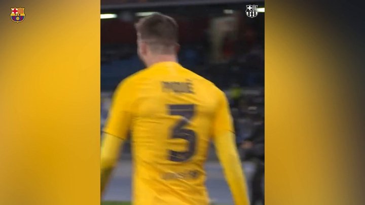 VIDEO: Piqué’s goal vs Napoli