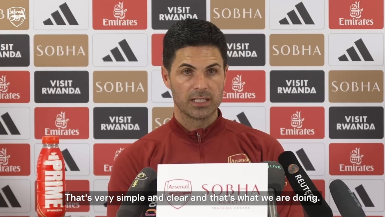 VIDEO: Arteta on the impact of not being in control of the Premier League title race