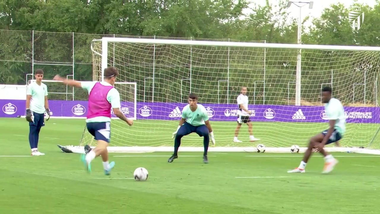 Valladolid have been training ahead of the away match with Barcelona. DUGOUT