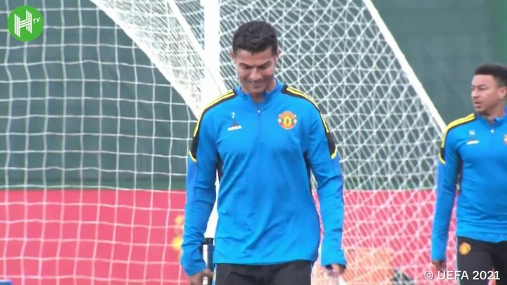 VÍDEO: Cristiano calentó motores para recibir al Villarreal
