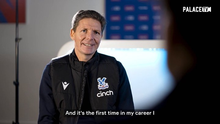 VIDEO: Oliver Glasner's first interview as Palace manager