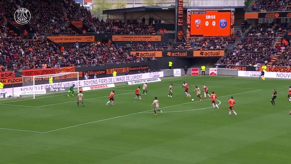 La magnifique passe décisive de Mbappé pour Dembélé à Lorient. Dugout