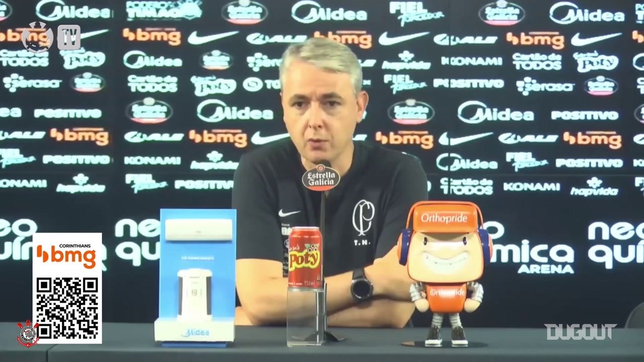 Após empate, Tiago Nunes comentou sobre o ataque e a mudança de filosofia do time. DUGOUT
