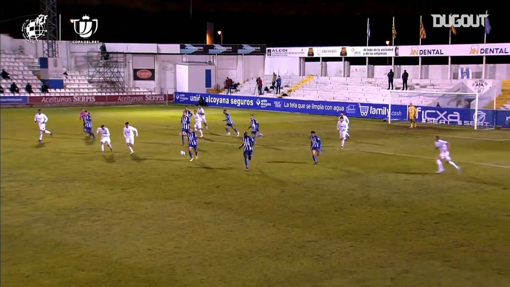 Juanan's goal saw Alcoyano knock Real Madrid out of the Copa del Rey. DUGOUT