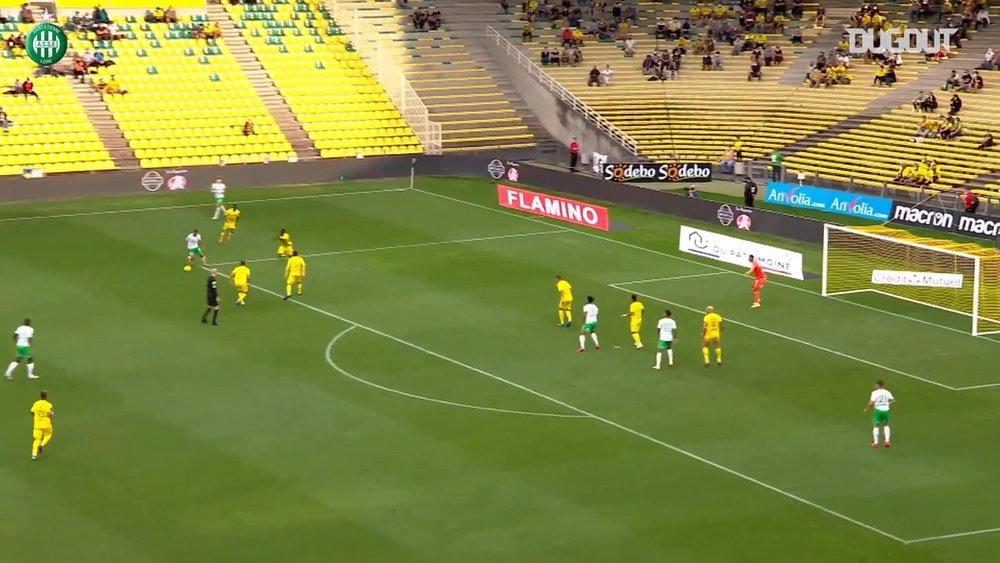 Yvann Macon scored his first goal for St Etienne last month. DUGOUT