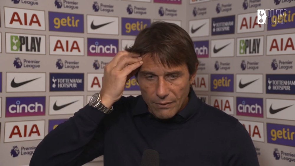 Antonio Conte spoke after Tottenham were beaten 1-2 by Newcastle. DUGOUT