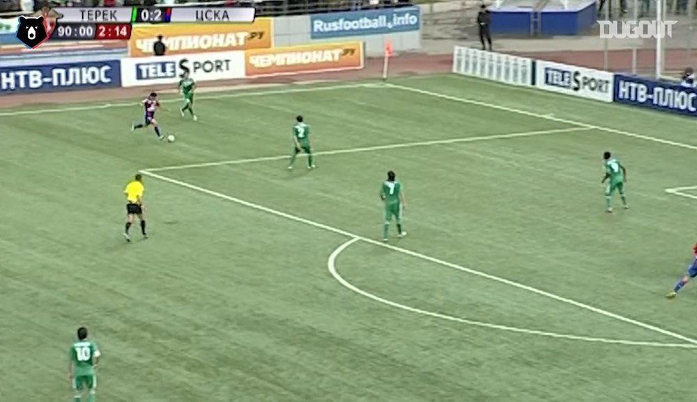 Keisuke Honda's header against Terek Grozny. DUGOUT