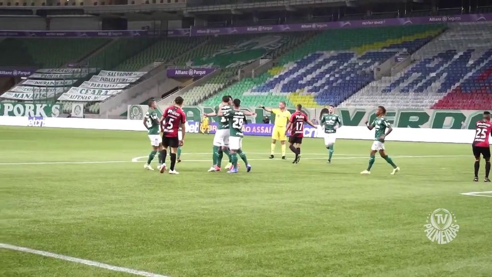 Palmeiras got a 2-1 win over Athletico-PR in a Brasileirao clash. DUGOUT