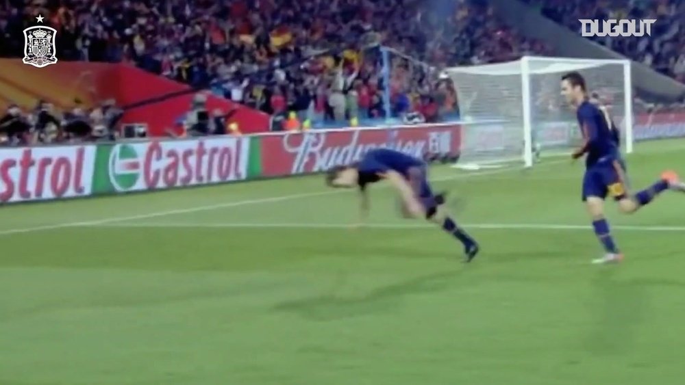 Les meilleurs moments de David Villa avec l'Espagne. Dugout
