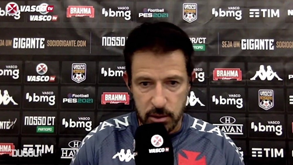 Ramon Menezes concedeu entrevista após a vitória do Vasco contra o Botafogo. DUGOUT