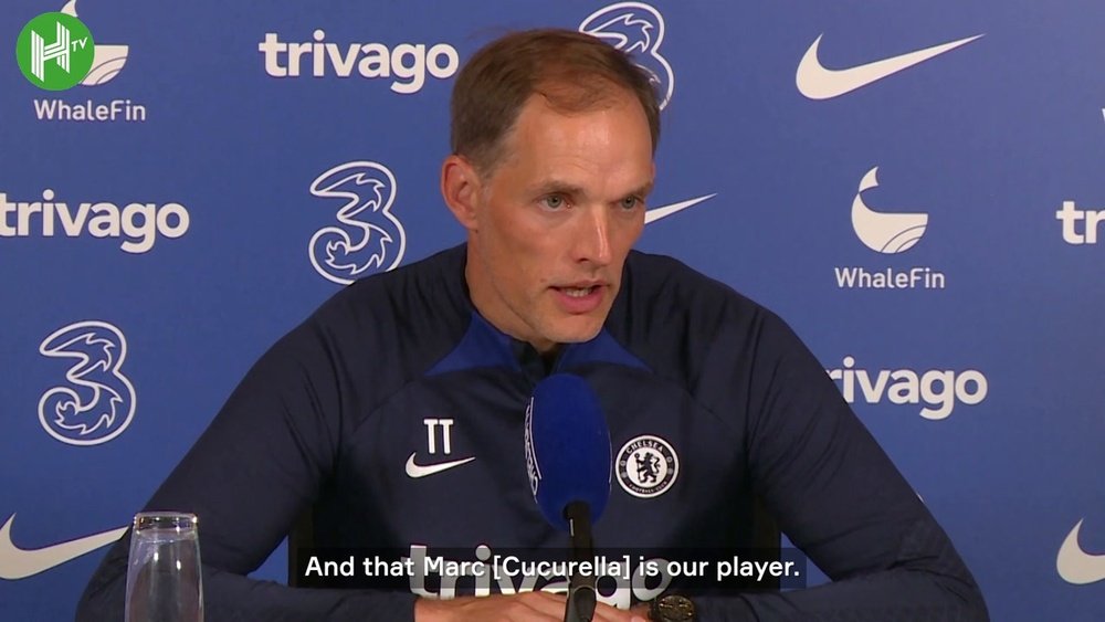 Tuchel spoke about Chelsea's new signing Marc Cucurella. DUGOUT