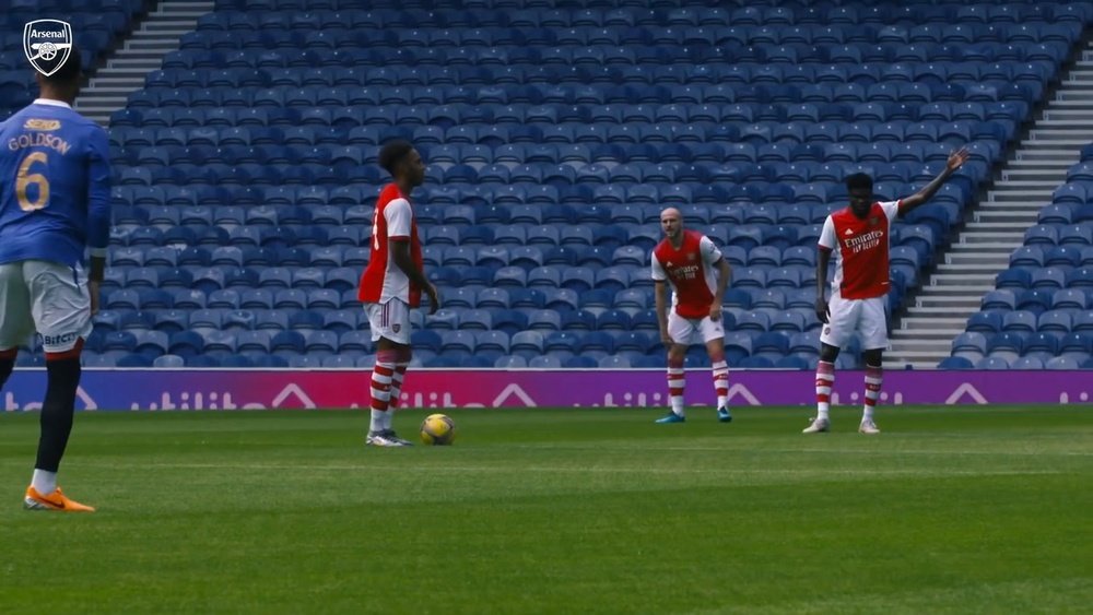 Nuno Tavares got his first goal for Arsenal since moving from Benfica. DUGOUT