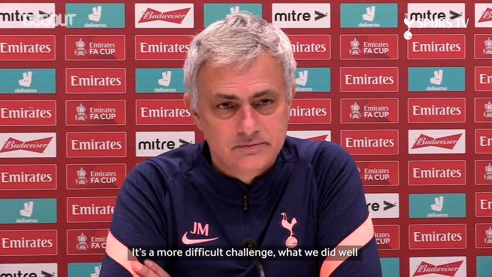 Mourinho: We need more than we gave against Marine to beat Wycombe. DUGOUT