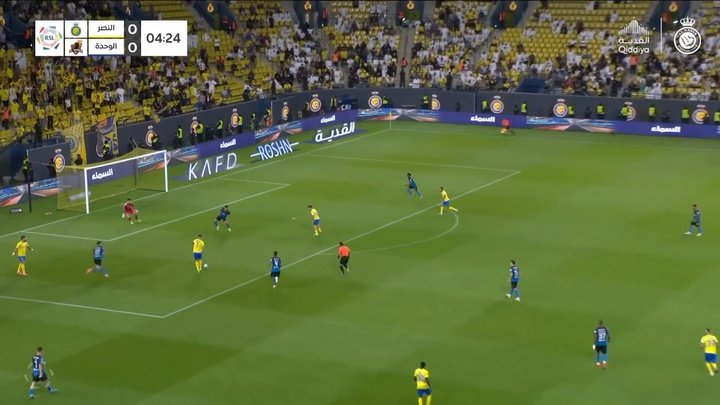 Le triplé de CR7 Ronaldo vs Al-Wehda. dugout