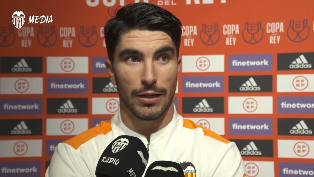 Carlos Soler, tras el empate. DUGOUT