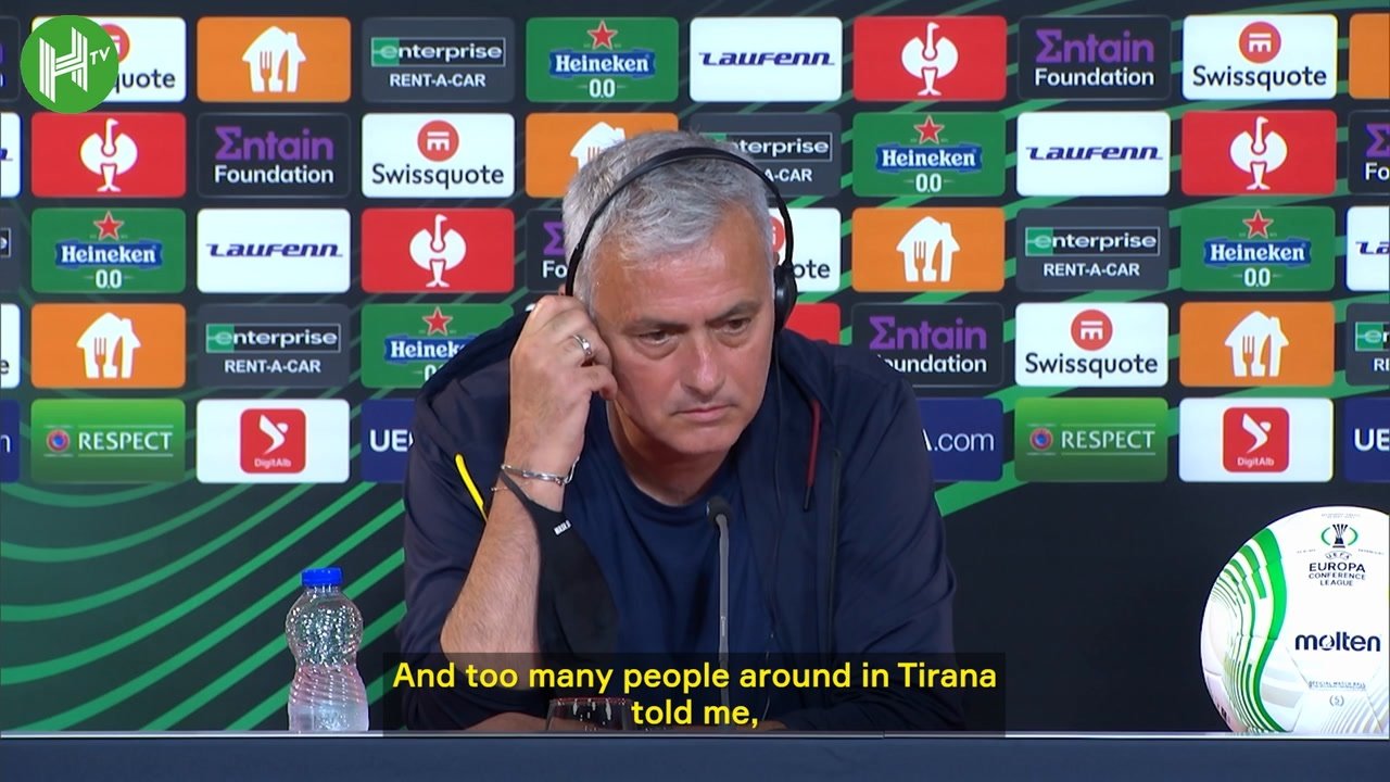 VIDEO: Mourinho confused with translation: 'I thought you were in Albanian'