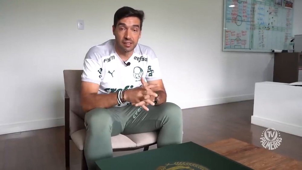 Abel Ferreira pede o apoio dos fãs para a temporada. DUGOUT