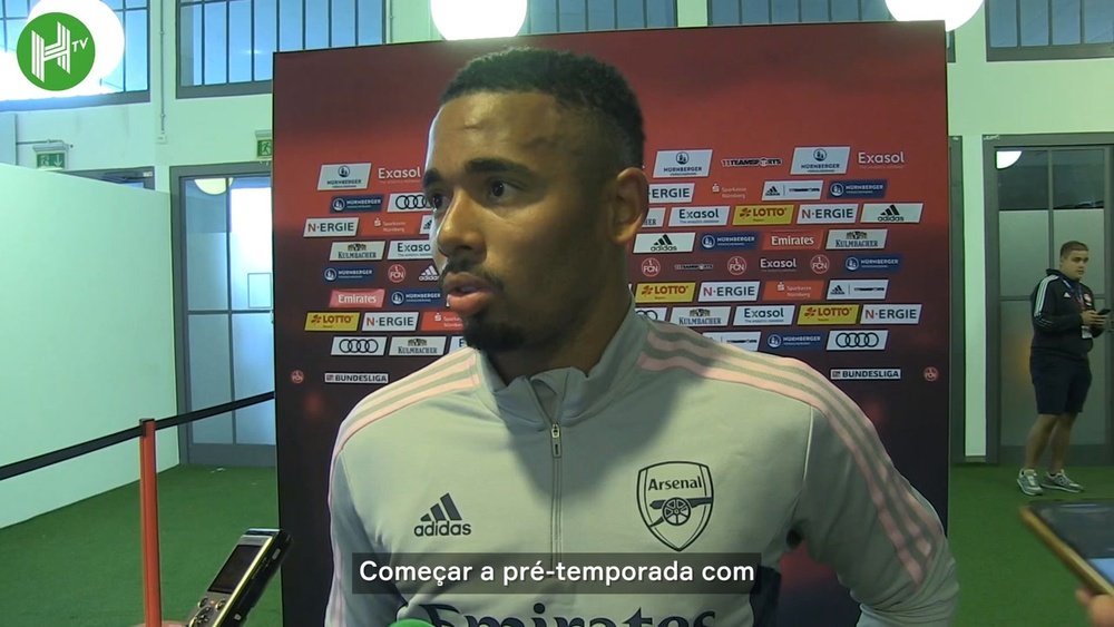 As palavras de Jesus depois de brilhar pelo Arsenal.AFP