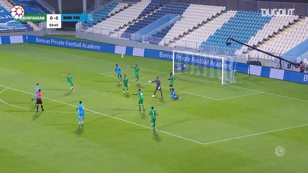 Baniyas ran out 5-0 winners in the match with Khorfakkan. DUGOUT