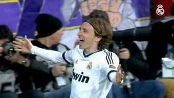 O brilho de Modric em Madrid.AFP