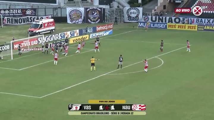 VIDEO: Vasco draw v Náutico at São Januário