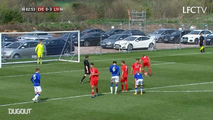 VÍDEO: el gol de Alexander-Arnold en un derbi de Merseyside ¡juvenil!