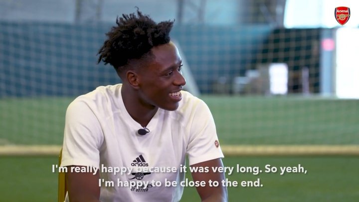 VIDEO: Albert Sambi Lokonga's first Arsenal interview