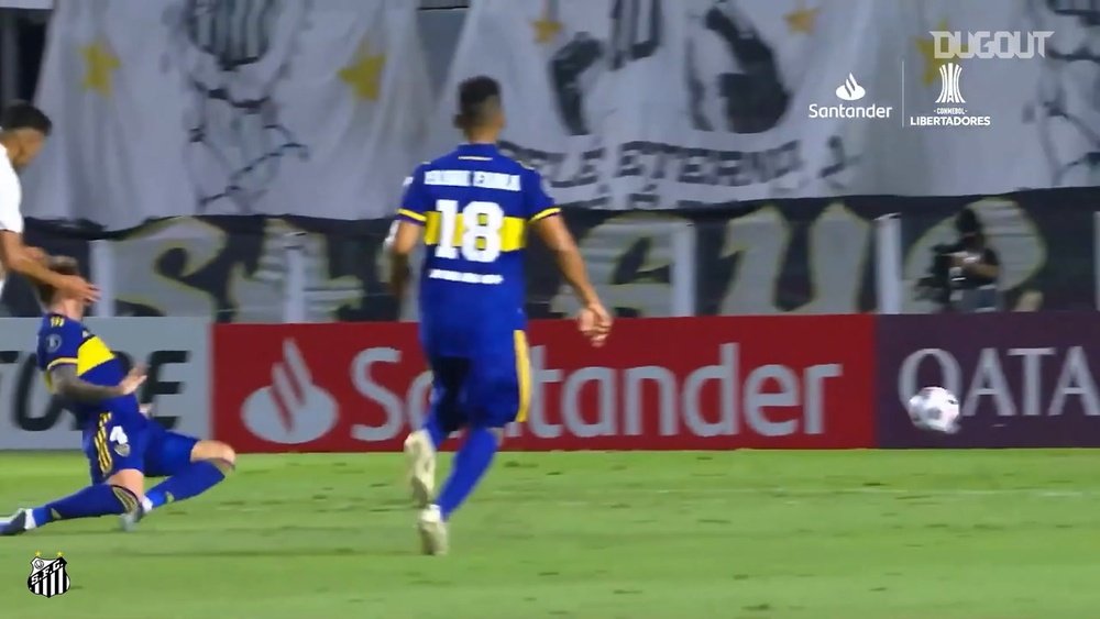 Santos beat Boca Juniors in the Copa Libertadores. DUGOUT