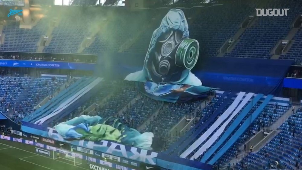 VIDEO: Zenit fans unveil remarkable tifo. DUGOUT