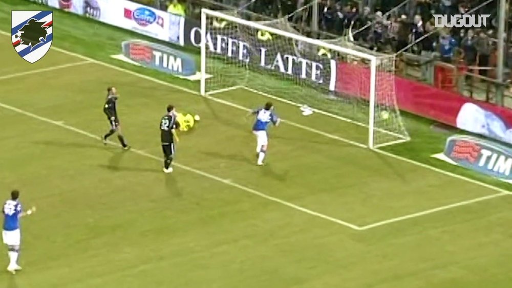 Le superbe but de Cassano contre la Lazio. Dugout