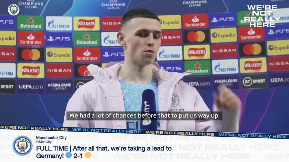 Phil Foden got the winner for Man City v Dortmund. DUGOUT